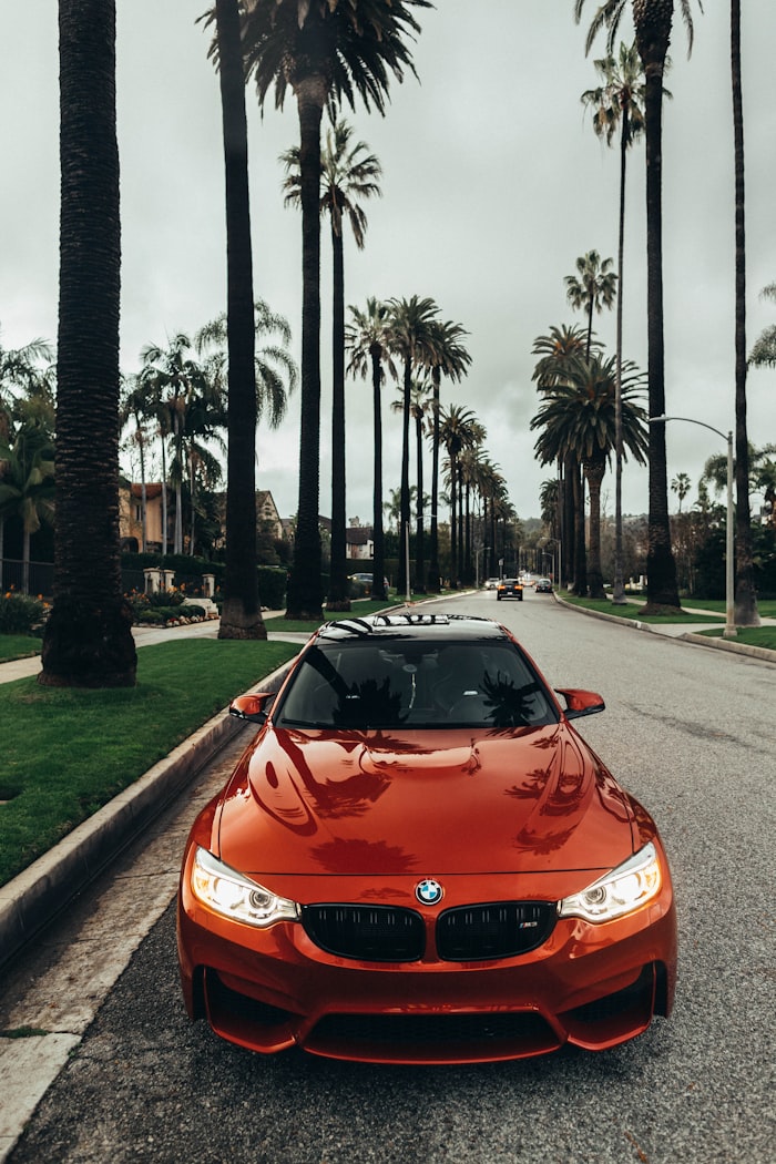Vehicles parked representing auto collision insurance